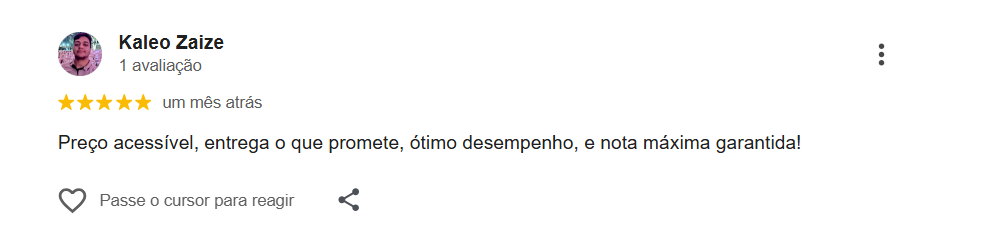 feedbacks de clientes